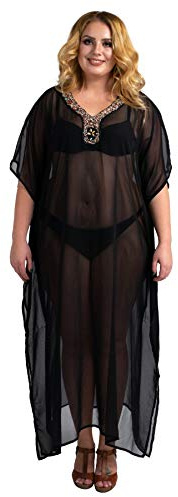 Miss Lavish London Kaftan hand broderade caftaner strandskydd upp kimono sommar maxi-klänningar