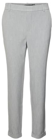 VERO MODA Damen Vmmaya Mr Loose Solid Pant Noos Hose, Light Grey Melange, XXL / 30L