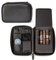 CASE ELEGANCE Klaro Étui à cigares de Voyage en Cuir pour 5 cigares, 2 Poches pour Accessoires, Poche d'humidification, Protection Interne Rigide (Noir)
