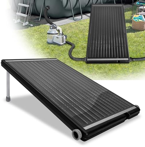 XMTECH Solar Poolheizung Sonnenkollektor Pool Heizung Solaranlage 111,5 x 66 cm, für Schwimmbad Gartendusche Pool