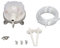 DEWIN Heizung Lüftung Druckschalter, Druckdifferenzschalter Mechanischer SPDT Druckschalter mit Montagewerkzeug LF32-02 20-200pa