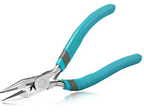 SPEEDWOX 15,2 cm lange Spitzzange mit Cutter Mini Schmuckzange kleine Drahtschneider professionelle Schmuckherstellung Werkzeug Perlen Hobby Handwerk DIY Supplies