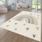TT Home Teppich Kinderzimmer Kinderzimmerteppich Junge Mädchen Kinderteppich Modern Soft, Farbe: Beige, Größe:80x150 cm