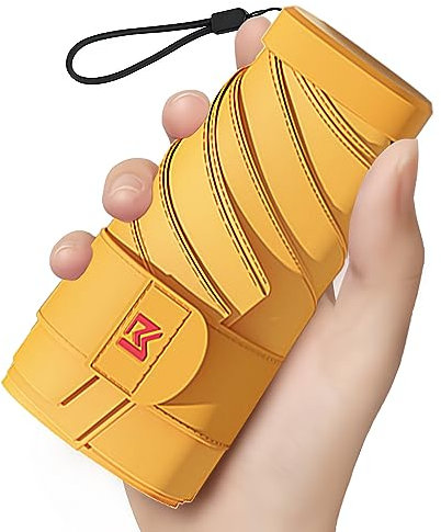 Parapluie de Voyage Mini Pliable pour Sac - Protection UV 50+ contre Soleil & Pluie, Design Compact Léger et Résistant au Vent, Tient dans Poche ou Sac, Parasol Portatif pour Transport Hommes, Femmes