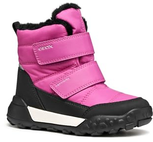 Geox J TREKKYUP Girl B AB Bottines Fuchsia/noir, taille 33 EU, Noir fuchsia, 33 EU