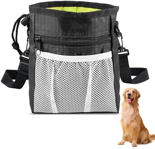 deegbbyi Sac à Friandises pour Chien, Sac de Dressage pour Chien, Sacco de Dressage Canin Pochette pour Friandises, Fido Borsa de Training Étanche et Portable, pour Voyage Promenade Éducation Canine
