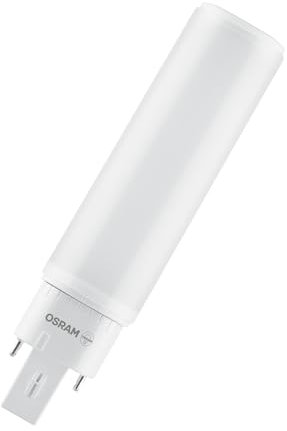 OSRAM DULUX LED Stiftsockellampe G24q 7W 770lm 6500K Ersatz Kompaktleuchtstoff EVG drehbar 30,000h quecksilberfrei einfache Montage IP20, Tageslichtweiß, White