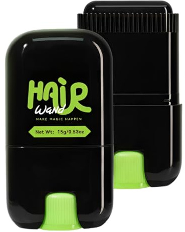 AEIXYA 1 Pezzi 2 In 1 Ritocco Ricrescita Capelli,Ritocco Capelli Bianchi, Strumento Per Coprire I Capelli Bianchi,Stick Monouso Per Colorazione Capelli, Con Pettine, Unisex (Nero,A)