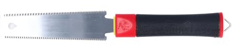 Fafeicy Scie à Main Japonaise pour le Travail du Bois, Outil Double Face SK5 pour Couper les Dents Fines du Bambou et du PVC, Idéale pour les Charpentiers et les Projets de Maternelle
