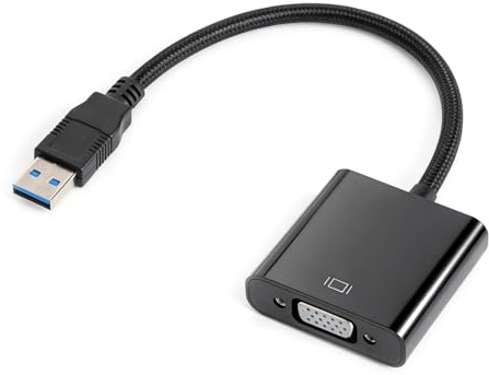 HENGBIRD Adattatore USB a VGA, USB 3.0/2.0 a VGA, convertitore video HD per computer portatile