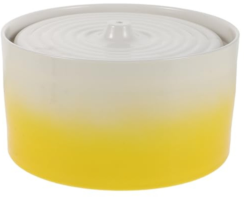 Gadpiparty Fuente de Agua para Gatos y Perros de Cerámica Capacidad de 1300ml, Bebedero Calentado y Silencioso Adecuado para Hogares Varios Gatos en Meses Fríos