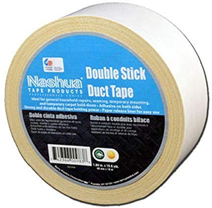 Nashua - 1087287 105C Multi-Purpose Double-Sided Cloth Duct Tape, 18m Length x 48mm Width, Natural