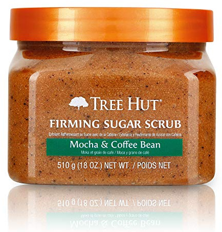 Tree Hut Sugar Scrub Mocha & Coffee Bean, 18oz, Ultra Hydrating and Exfoliating Scrub for Nourishing Essential Body Care
