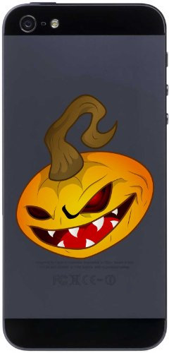 Handy-Aufkleber - Kürbis 08 - Pumpkin - Handy Skin - 50 mm Aufkleber