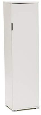 MeMi Me207BIA Portascope, 3 piani rimovibili, Legno, Bianco, 151 x 33 x 40 cm
