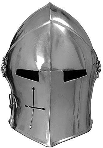 Medieval Replicas Medival Barbuta hjälm riddare tempel krusader armour hjälm (stål)