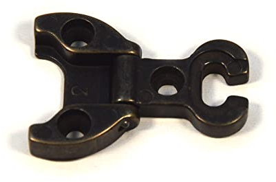 IHC 4 piezas 32 x 44 mm bisagras herrajes antiguos restauración tienda puerta muebles cinta antigua vintage Shabby bisagras de hierro vintage latón