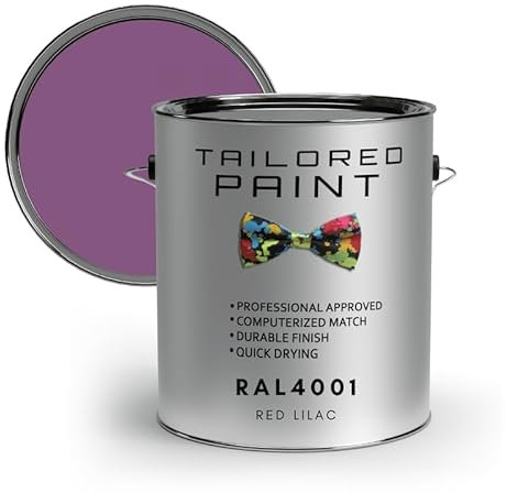 Tailored Paint uPVC Window & Door 1K Paint Brush or Spray On - Matt Finish - RAL4001, Red Lilac - 100ml Tin