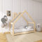 Need Sleep Hausbett Bodenbett mit Rausfallschutz Symmetrisch (Ohne Rausfallschutz, 90x190 cm mit Schornstein)