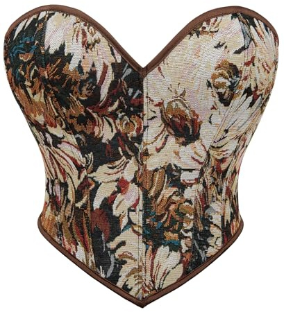 Alivila.Y Fashion Womens Sweetheart Vintage Renaissance Corset Shapewear Top Bustier FJ-S952-Black-L