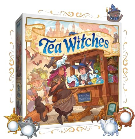 USAopoly | Tea Witches | Board Game | Ages 12+ | 2-4 Players | 30+ Minutes Playing Time