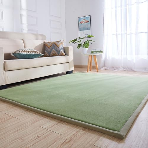 Single tree forest Tappeti e Scendiletto per Bambini, Tappeto Bimbi Lavabile, Tappeto Salotto Tatami, in Diversi Colori e Misure-Moss Green-60 * 100cm