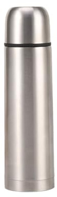Stainless Steel Thermal Bottle with Cup Vacuum Insulated Bottle for Hot and Cold Drinks Coffee Cup Travel Mug Vacuum Flask for Tea 17Oz/500Ml(Silver)