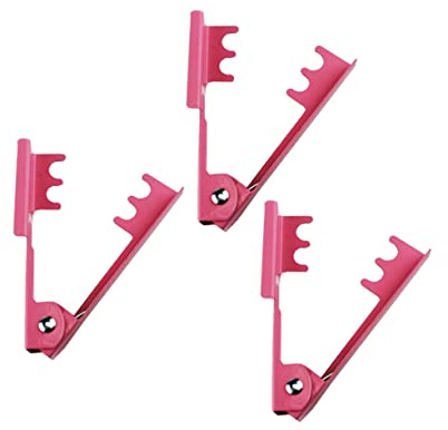 jojofuny 3pcs Pink Metal Rose Thorn Pliers Spring Action Garden Tool for Easy Thorn Stripping and Leaf Removal Wear Resistant Floral Stripper for Home and Professional Use