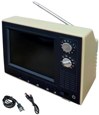 Générique Mini TV Petit Écran 720P 8 Go De Mémoire Décoration Intérieure | Télévision miniature pour maison de Pour Maison Chambre Bureau Dortoir Couloir Entrée Bibliothèque Table Maison de