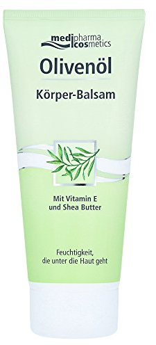 Olivenöl Körperbalsam - Spendet Feuchtigkeit - Mit Vitamin E & Shea Butter - medipharma cosmetics - 200 ml