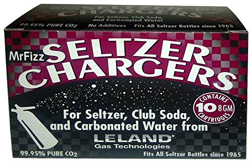 Leland Soda Chargers Seltzer Chargers Co2, 40 Count,Silver