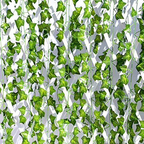 Niserelesa 24 Pack Artificial Ivy Garland, 166 Ft Fake Ivy Vines for Parties & Wedding Decoration, Realistic Hanging Greenery for Home & Garden Decor, Artificial Plants for Events & Outdoor Use