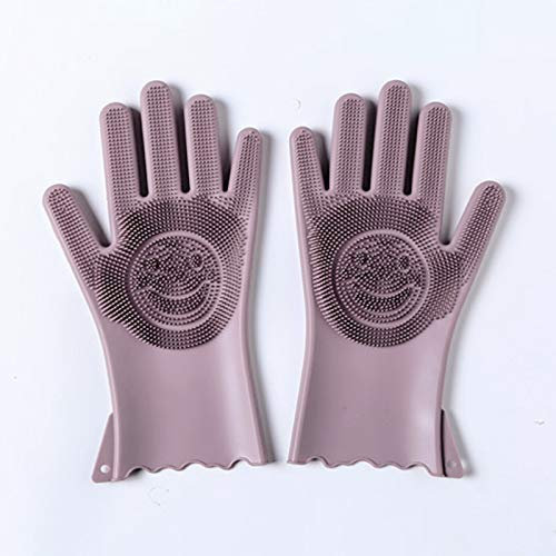 Gants de Vaisselle Multifonctions Silicone étanche Nettoyage ménage Anti-brûlure Cuisine Gants de Vaisselle Cuvettes de Lavage Gants