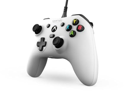 Nacon Manette filaire EVOL-X blanche pour Xbox Series X/S, compatible PC avec un câble détachable de 3 mètres
