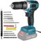 Akkuschrauber kompatibel mit Makita 18V akku, Drehmoment 450Nm Professional Akku Schrauber Akku Bohrmaschine, Mit Variablem 25-Gang-Getriebe, LED-Licht und 32-tlg Zubehör-Set (ohne Akku)