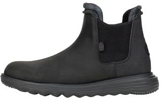 HEYDUDE Branson Classic - Scarpe Uomo Slip-On Stivaletti, Black/Black, 42