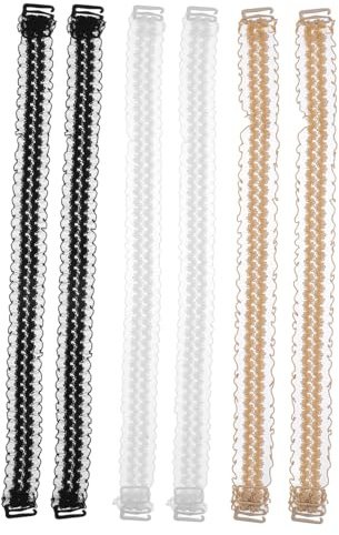 SAFIGLE 6 Pares correas ropa interior accesorio sujetador cinturón elástico bralette encaje sujetador correas hombro tirantes encaje desmontable cinturón ropa interior