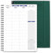 POPRUN Kalender 2025 Wochenplaner Ringbuch mit Softcover 28.5 x 22.2 cm - auf Deutsch - Terminplaner 2025 A4 mit 15-Minuten-Intervall und Vertikalem Wochenlayout, 100 GSM Papier - Waldgrün