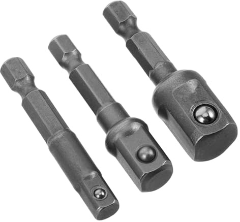 SOPOTUTU 3pezzi Adattatore Per Mandrino Da Punta Per Trapano Avvitatore Bussola Elettrica Di Adattatori Per Punta Per Trapano Percussione Adattatore Per Bussola Gambo Utensile Di Estensione