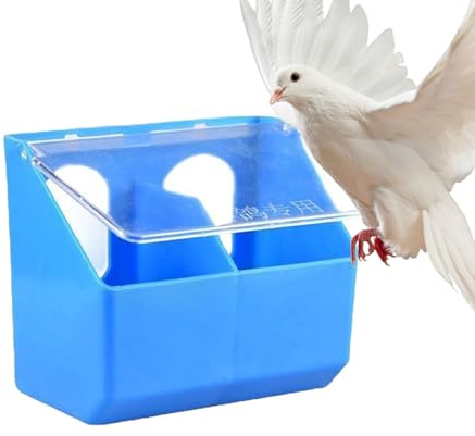 Contenitore impermeabile di grande capacità, dispenser di cibo per piccioni, pappagalli, galline, pollame, interni, esterni, giardino, cortile