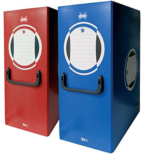 Arca 0262RO Cartella Portaprogetto con Maniglia, Dorso 16, Rosso, carta/cartone, 250 x 340 mm