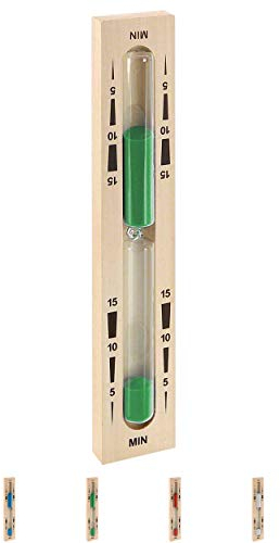 Sauna-Sanduhr aus Holz, Sauna Uhr, Saunazubehör, Zeitanzeige, Eieruhr, Saunauhr