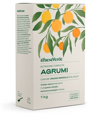 Il Paese Verde Concime Per Agrumi 1kg - Concime Granulare Per Limoni E Arance. Aiuta Lo Sviluppo Della Pianta E Migliora Il Gusto Dei Frutti. Fertilizzante Agrumi Biologico.