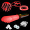NEON FUN 100 Arm Knicklichter | ROT | Geprüfte Qualität | Testurteil 1,4 sehr gut | 8h | 100 hoch elastische Verbinder | 2 Dreifach Connectoren | 2 Kreisverbinder, Menge:1 Rolle