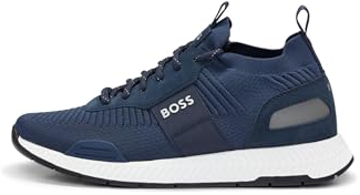 BOSS Men Titanium_Runn_knst_N Sneaker Blue 44 EU