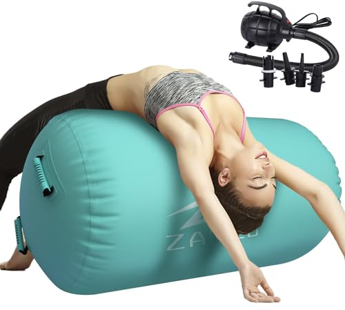 Uppblåsbar luftrulle, gymnastik, luftskoter, tumbling-mattor med elektrisk pump, luftrulle, trumma, lufthjul, träningsmatta, Airspot, gymnastikmatta för träning, fitness, yoga, hem, gym