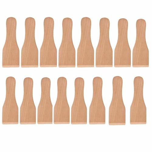 Wooden Raclette Spatula for Non-stick Pans | Baking Utensils Set | Kitchen Tools & Gadgets - Great Bakeware for Cooking (16)