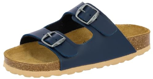 Lico Jungen Bioline Kids Pantoletten, Marine, 39 EU