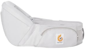 Ergobaby Lift Hip Seat bärsele med babyhöftsits för spädbarn och småbarn från 6 månader (7,7 kg – 20,4 kg), höftsitsbärare, pärlgrå