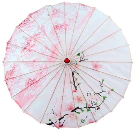 HXNH Parapluie vintage en soie de bambou pour femme, cadeau et accessoires de costume, parasols de danse en soie pour un usage quotidien Parapluie en bambou